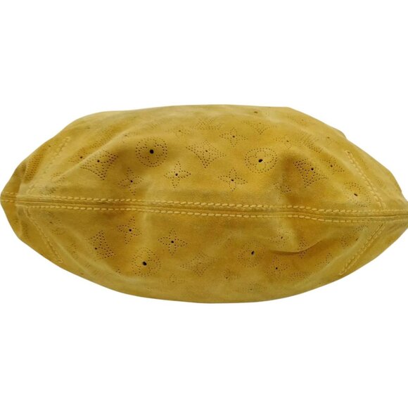 208479AX (X6) Louis Vuitton Shoulder Bag Onata GM Yellow Monogram Suede - Picture 3 of 9